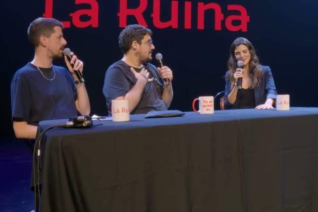 Clara Lago, con Ignasi Taltavull y Tomàs Fuentes en 'La Ruina'2 Clara Lago, con Ignasi Taltavull y Tomàs Fuentes en 'La Ruina'2