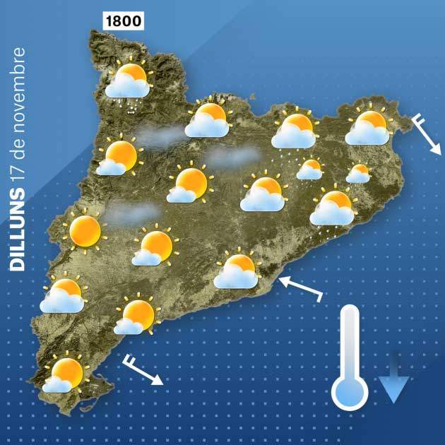 Mapa Catalunya dilluns 16-11 Mapa Catalunya dilluns 16-11
