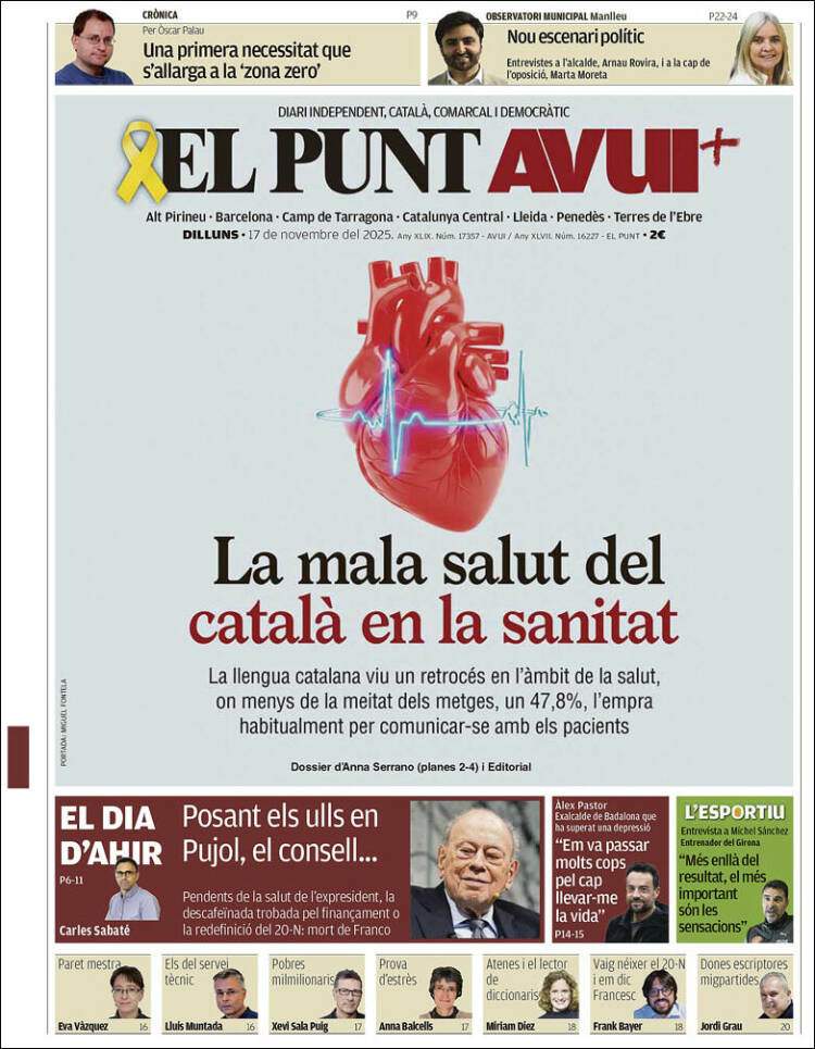 El Punt Avui, 17 novembre 2025 El Punt Avui, 17 novembre 2025