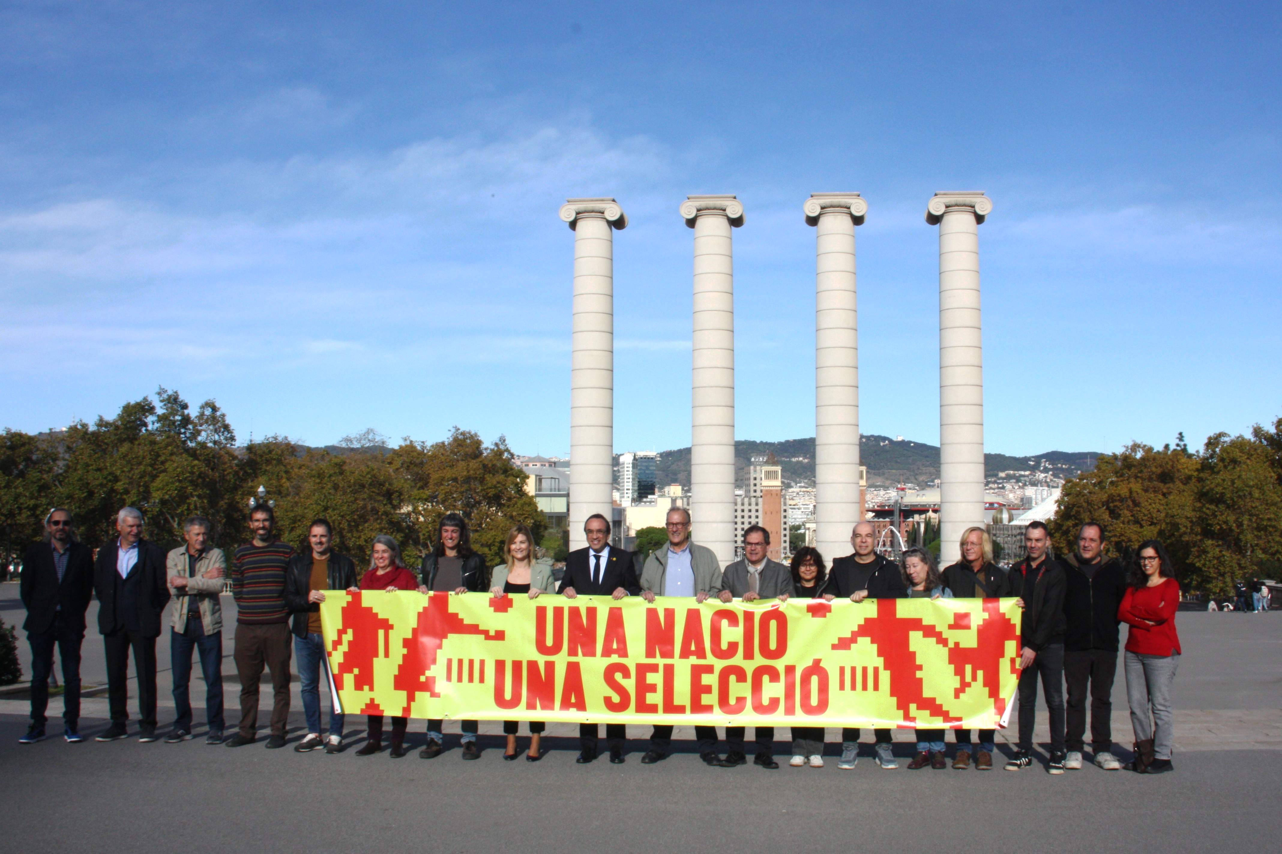 La oficialidad de la selección catalana de fútbol, reivindicación previa al partido contra Palestina