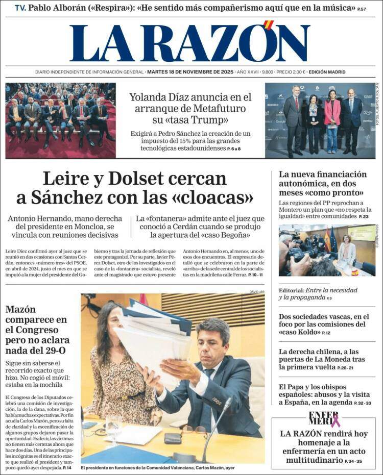 La Razon, 18 novembre 2025 La Razon, 18 novembre 2025