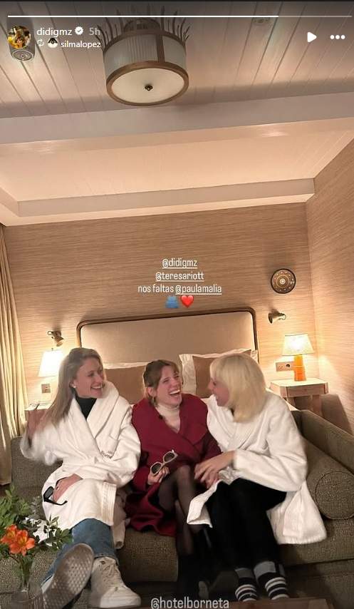 Storie de Diana Gómez  amb Riott i López / Instagram