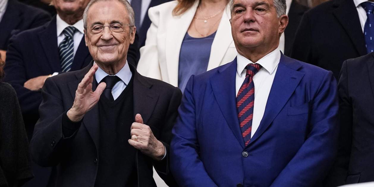EuropaPress 7057831 florentino perez president of real madrid and joan laporta president of fc EuropaPress 7057831 florentino perez president of real madrid and joan laporta president of fc