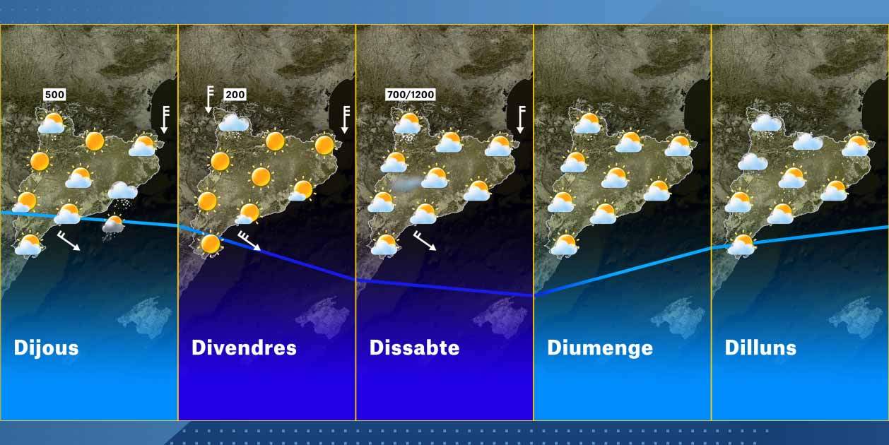Mapa dimecres Catalunya 19 11