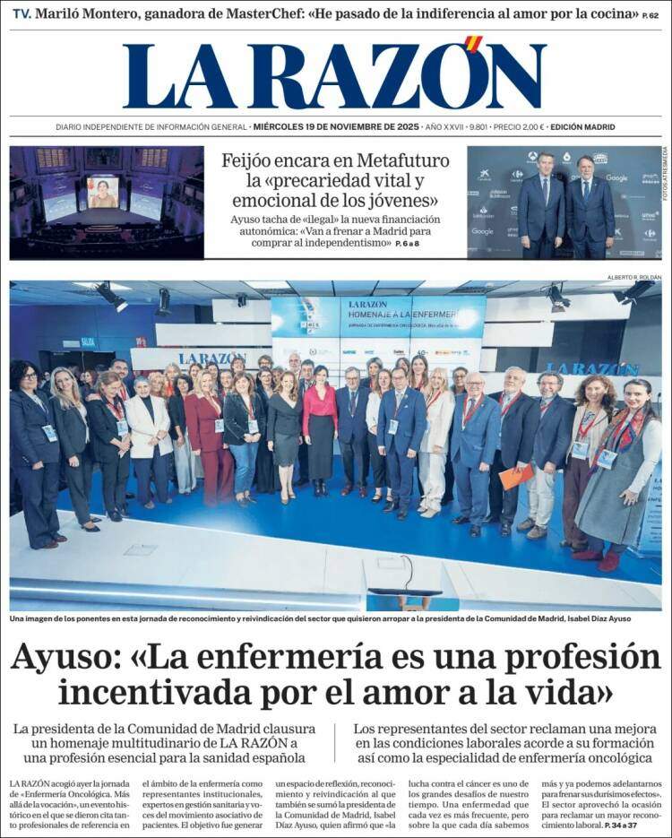La Razon, 19 novembre 2025 La Razon, 19 novembre 2025