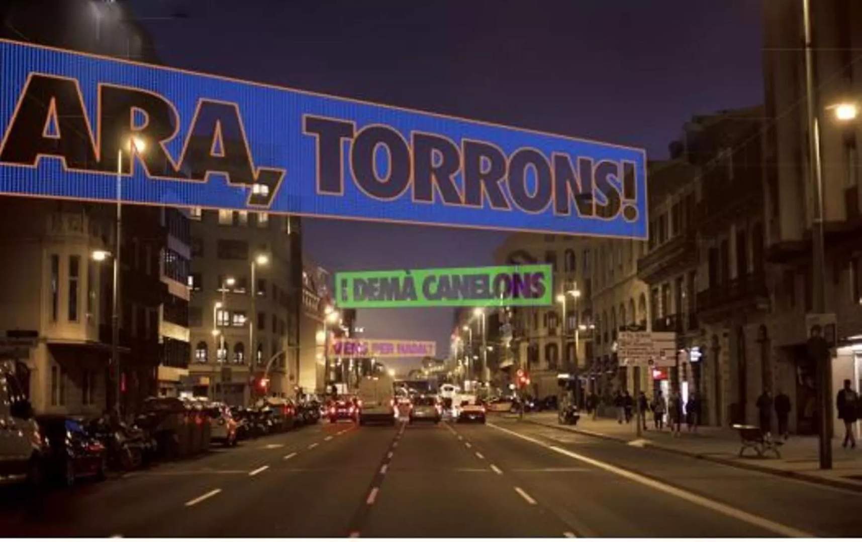 Els llums de Nadal del carrer Aragó reben les primeres crítiques