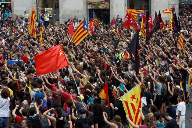Manifestació estudiants Universitaris per la República 1-O - Efe Manifestació estudiants Universitaris per la República 1-O - Efe