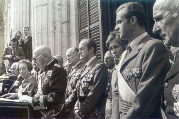 Discurs de Franco a la plaça d'Oriente, l'1 d'octubre de 1975 / Font: Biblioteca Nacional d'Espanya