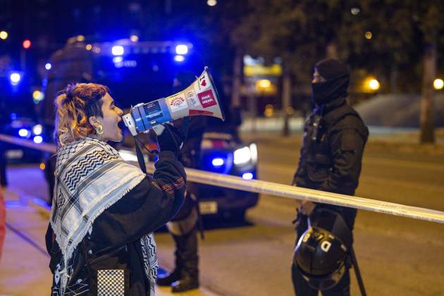 Manifestació Badalona propalestina juventut Hapoel / Foto: Carlos Baglietto