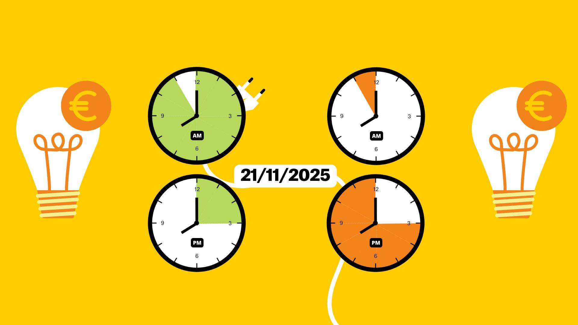 Preu de la llum d'avui, divendres 21 de novembre, per hores: quan és més barat posar la rentadora?