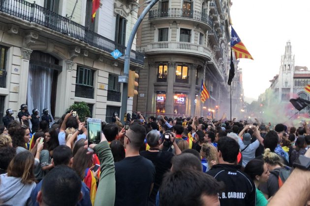 ELNACIONAL manifestacio aniversari 1-O via laietana Josep Antich