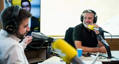 Emilio Aragón, amb Ricard Ustrell a 'El matí de Catalunya Ràdio'