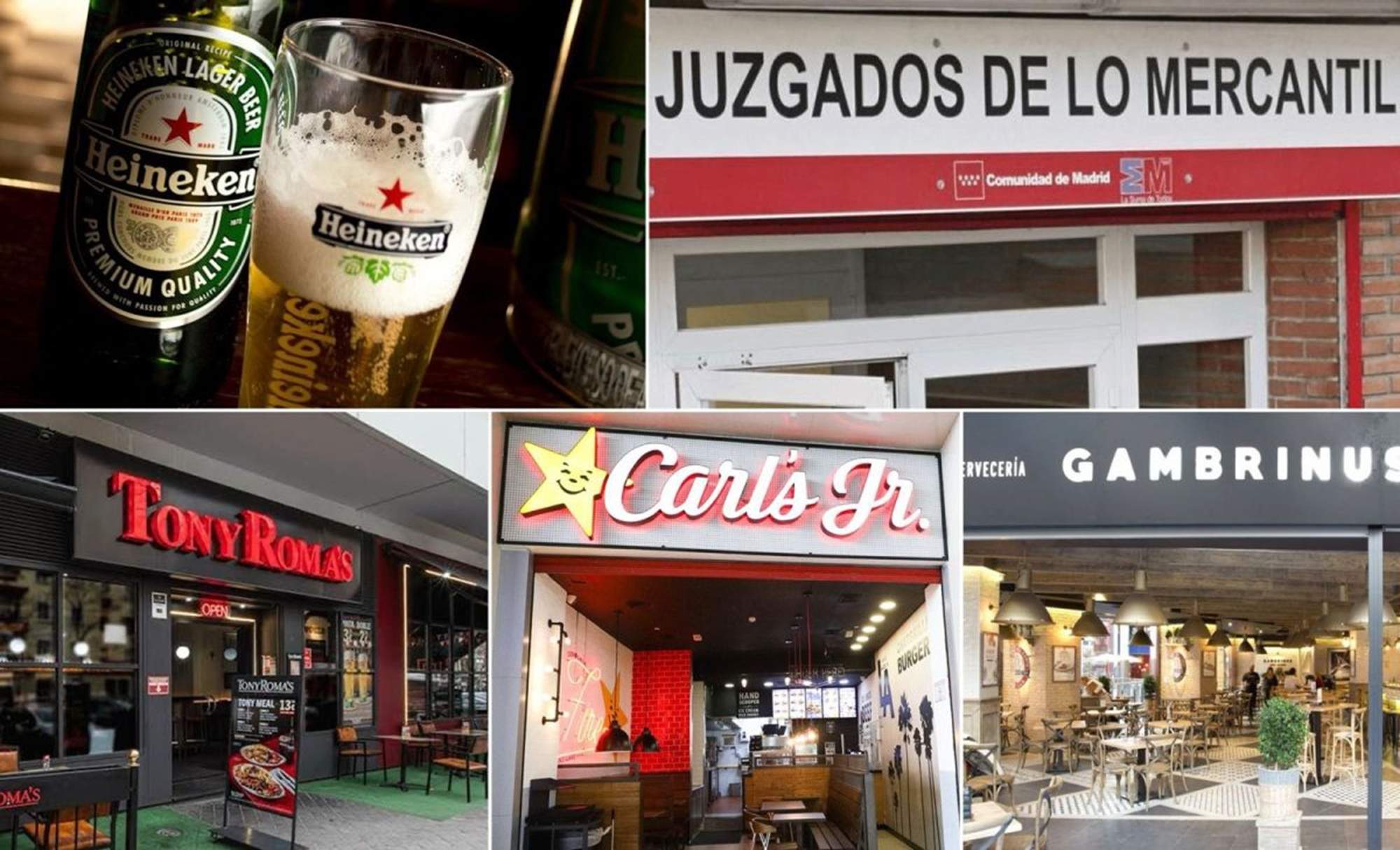 Tony Roma’s, Carl’s Jr. i els bars Heineken cauen en concurs després del col·lapse d'Avanza Food