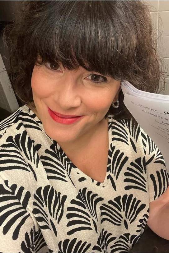 Mercè Martínez con el guion de la serie / Instagram Mercè Martínez con el guion de la serie / Instagram