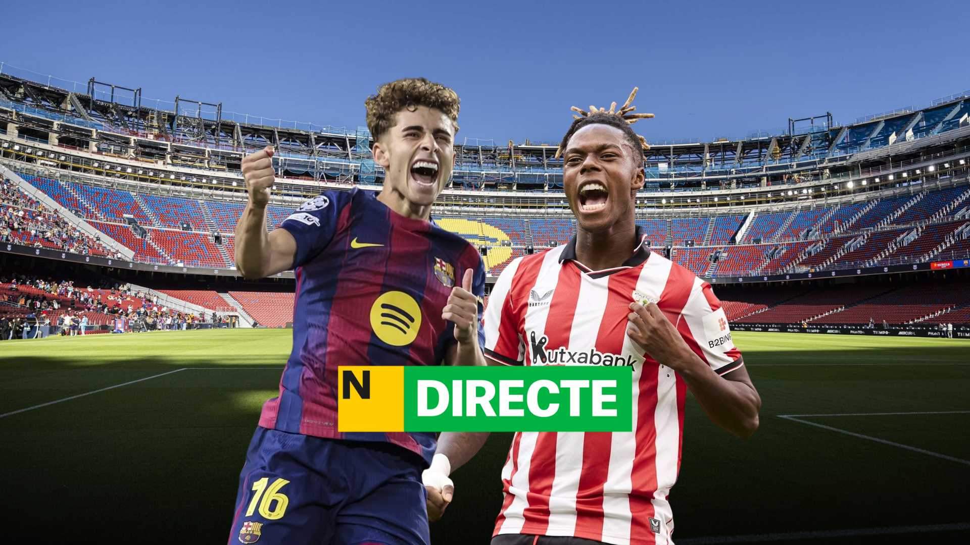 Barça - Athletic Club en el Spotify Camp Nou, DIRECTO | Última hora del partido de LaLiga EA Sports