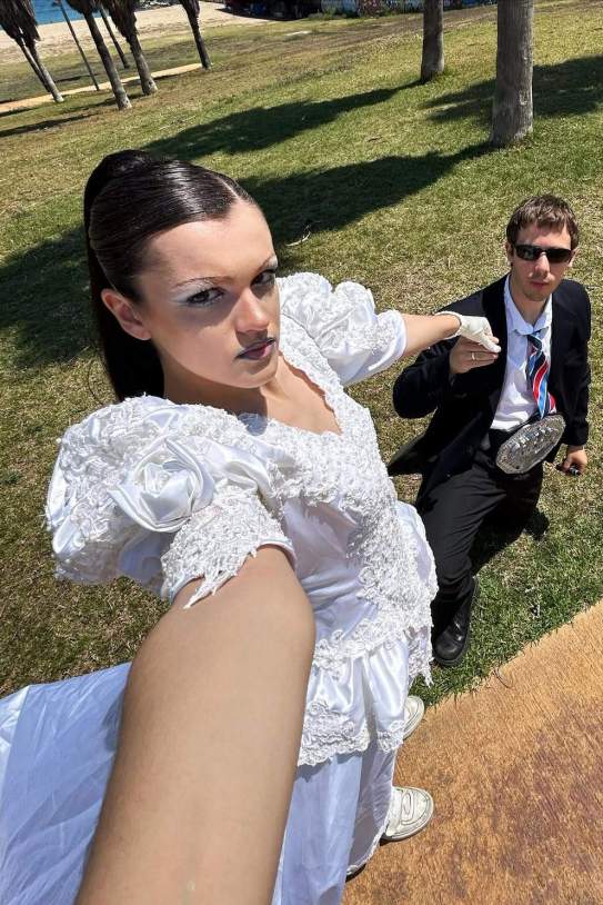 La expareja en el rodaje de un videoclip / Instagram