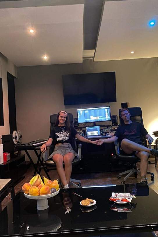Los dos juntos en el estudio / Instagram