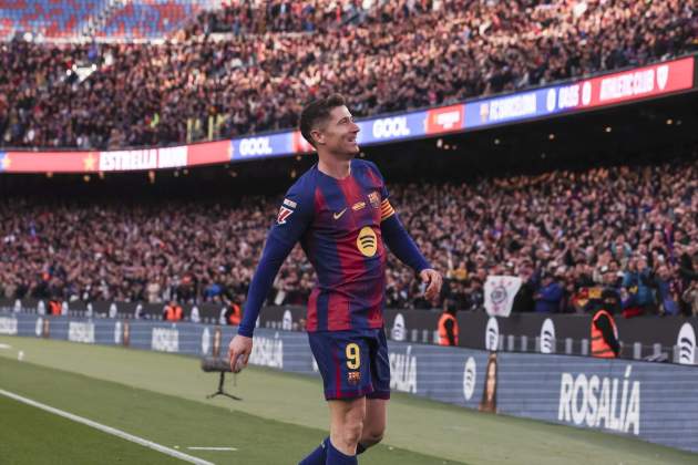 Lewandowski celebra gol Athletic / Foto: Europa Press