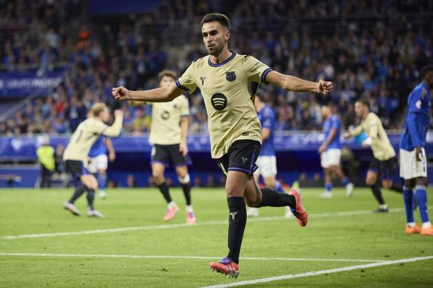 Eric Garcia celebra gol vs Oviedo