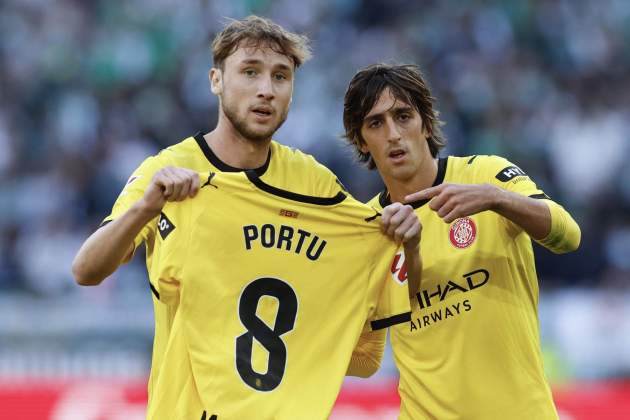 Girona Betis celebración Vanat Bryan Gil / Foto: EFE