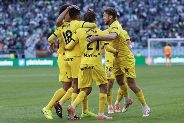 Girona Betis celebració gol / Foto: EFE Girona Betis celebració gol / Foto: EFE