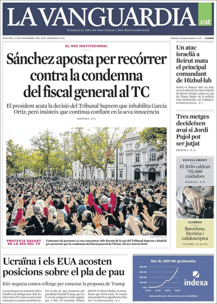 La Vanguardia, 24 novembre 2025