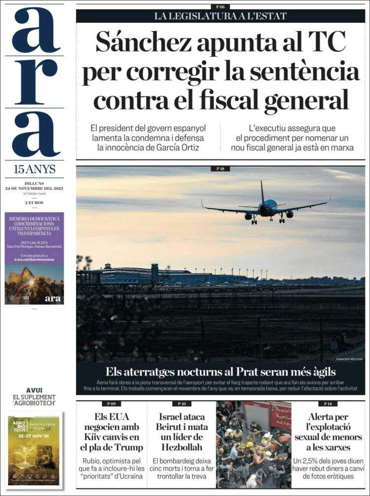 Ara, 24 novembre 2025