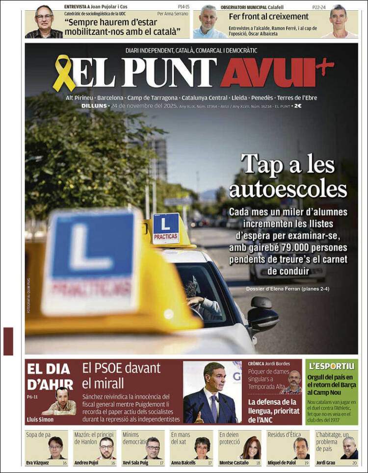 El Punt Avui, 24 novembre 2025