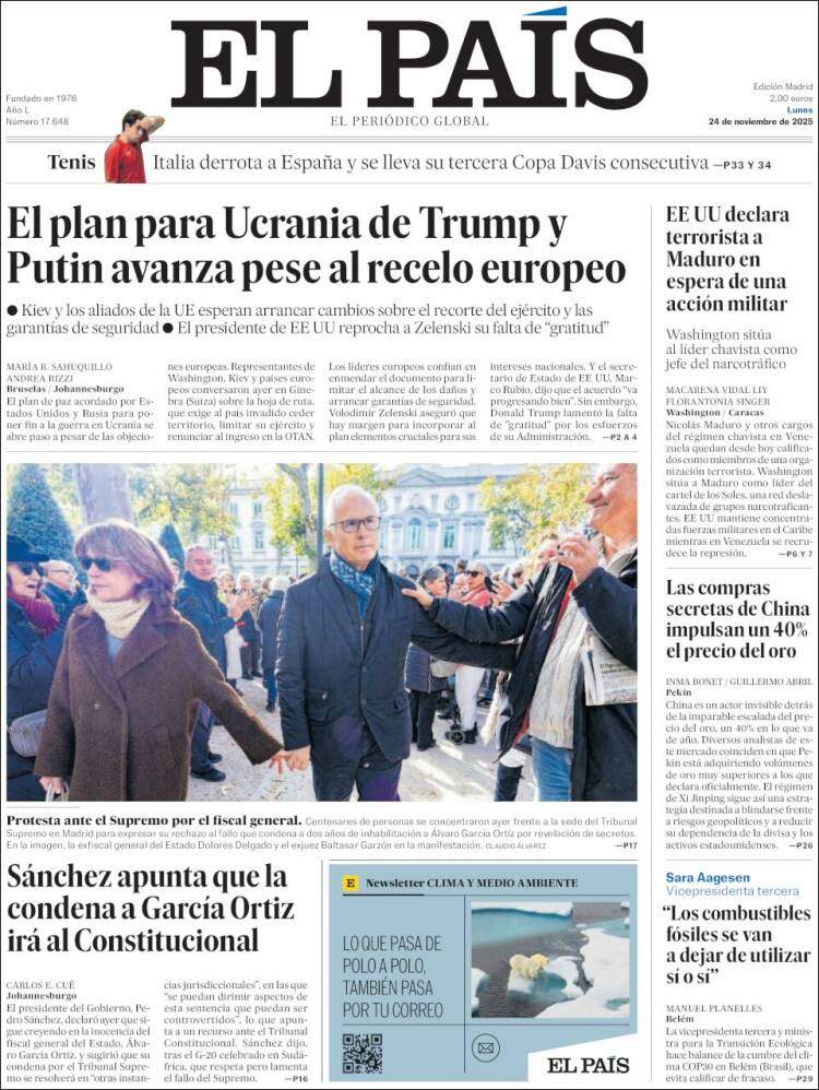 El Pais, 24 novembre 2025