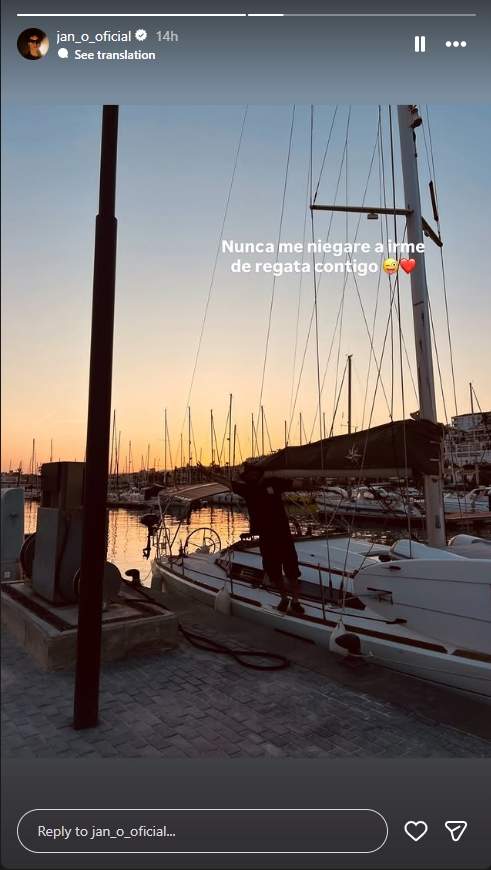 Jan Orozco felicita el seu pare, Antonio Orozco   Instagram 