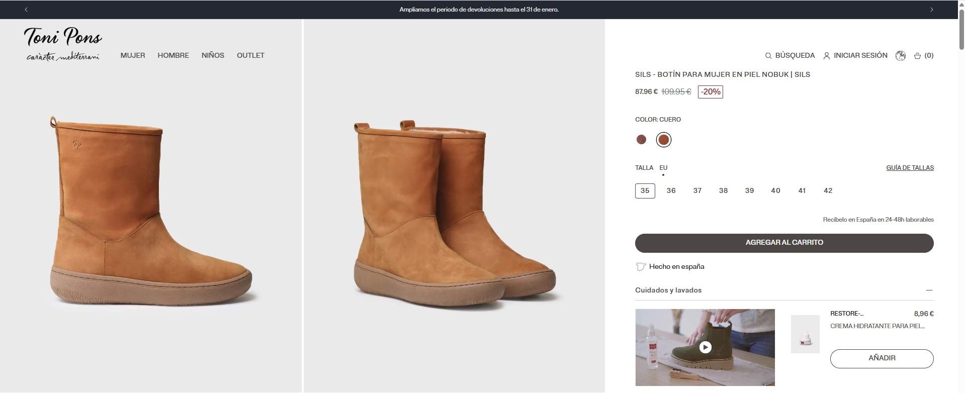 Les botes de Judit Mascó de la marca Toni Pons Les botes de Judit Mascó de la marca Toni Pons