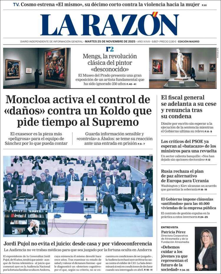 La Razon, 25 novembre 2025