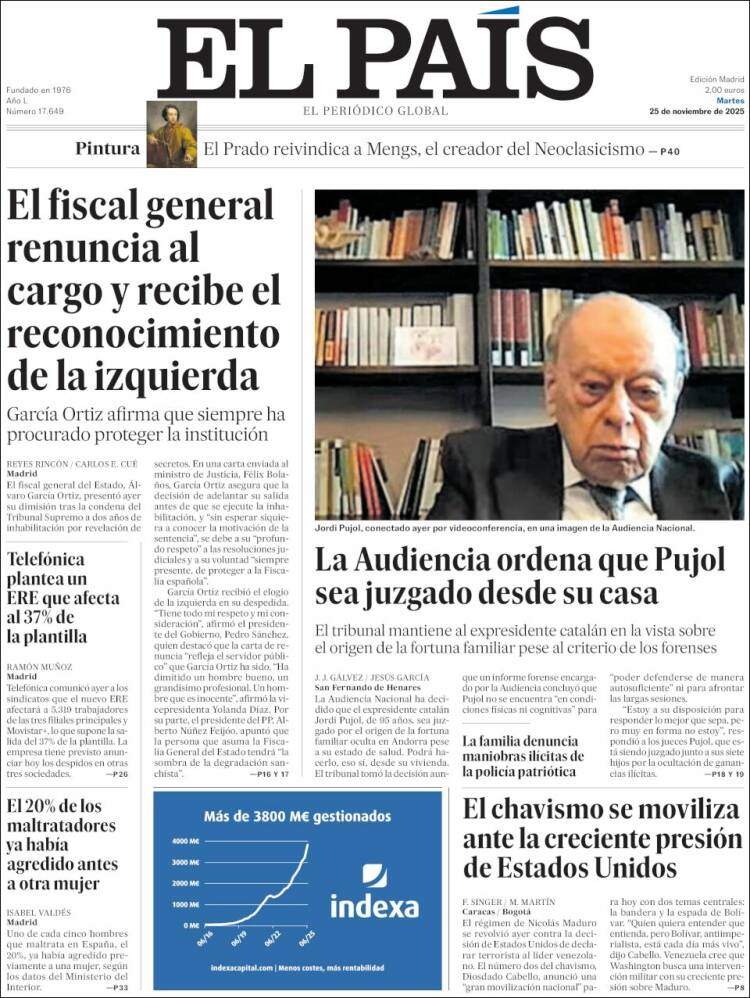 El Pais, 25 novembre 2025