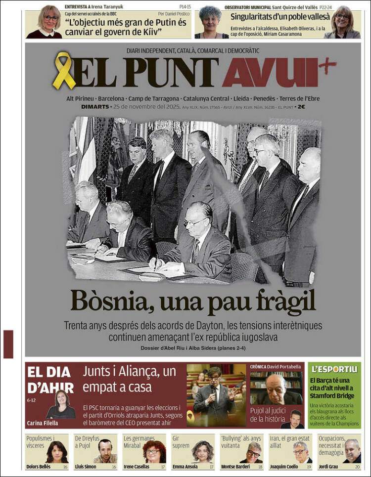 El Punt Avui, 25 novembre 2025