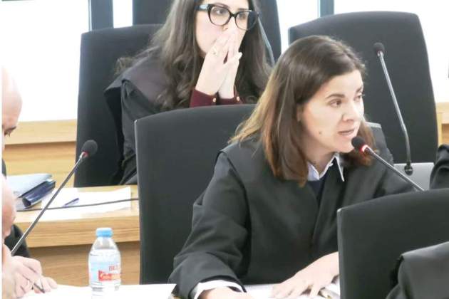 Audiència Nacional. Advocada Ana Bernaola, defensora d'Alejandro Guerrero, en el judici als Pujol Audiència Nacional. Advocada Ana Bernaola, defensora d'Alejandro Guerrero, en el judici als Pujol