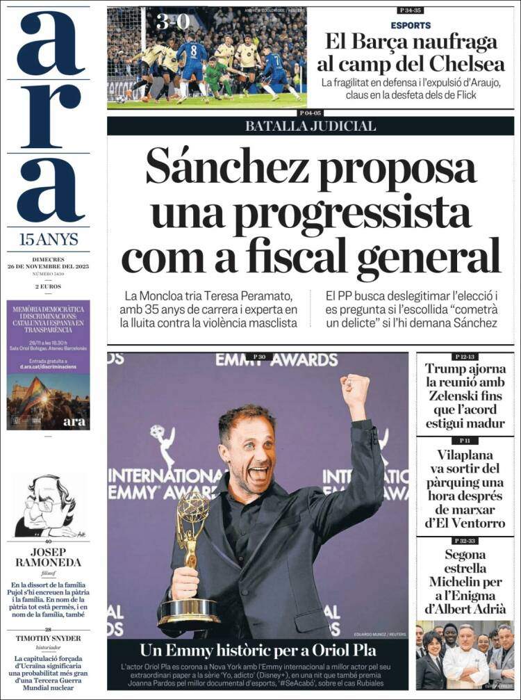 Ara, 26 novembre 2025