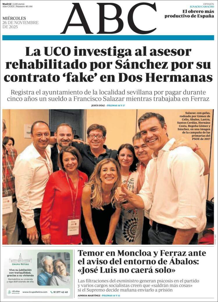 ABC, 26 novembre 2025