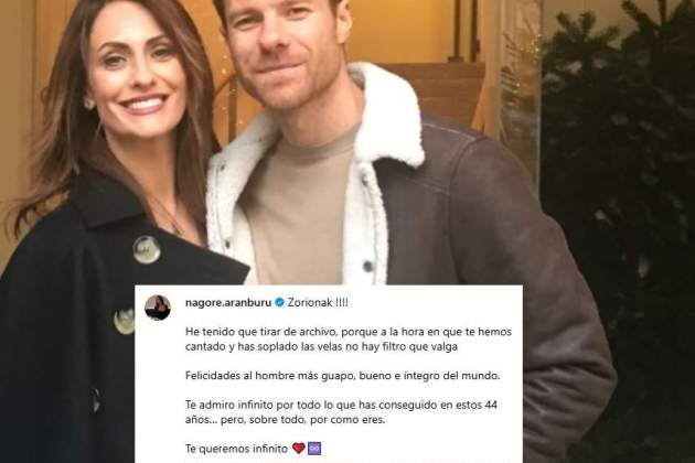 Felicitació de Nagore Aramburu a Xabi Alonso IG Felicitació de Nagore Aramburu a Xabi Alonso IG