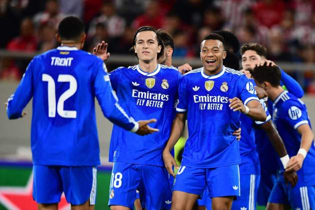 Mbappe Carreras gol Reial Madrid Olympiacos Mbappe Carreras gol Reial Madrid Olympiacos