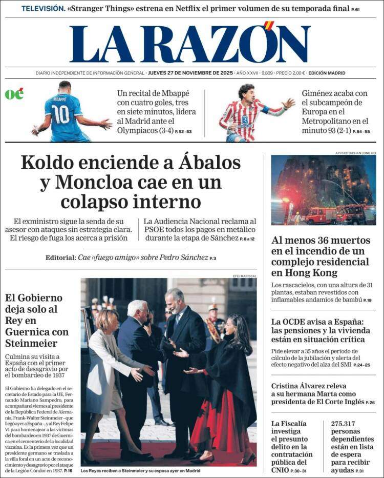 La Razon, 27 novembre 2025 La Razon, 27 novembre 2025
