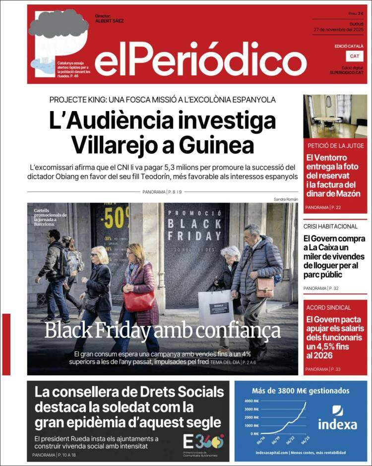 El Periodico, 27 novembre 2025 El Periodico, 27 novembre 2025