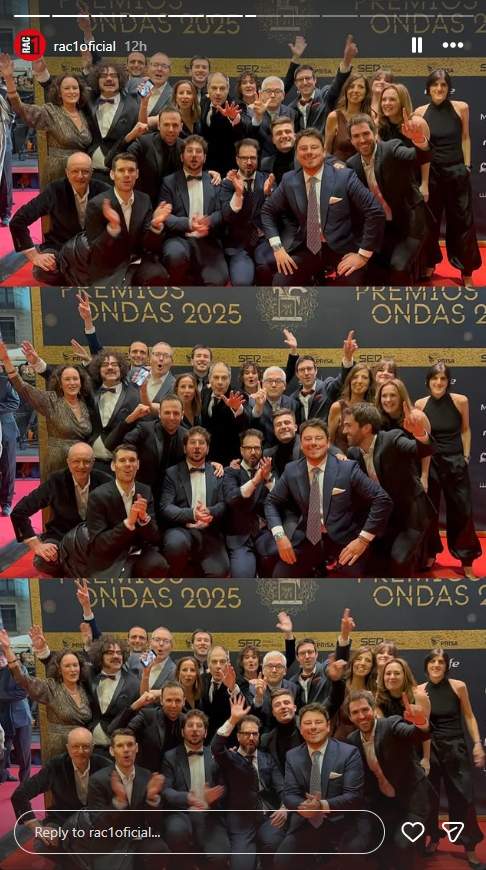 L'equip del 'Versió RAC1' recull l'Ondas a millor programa Instagram L'equip del 'Versió RAC1' recull l'Ondas a millor programa Instagram