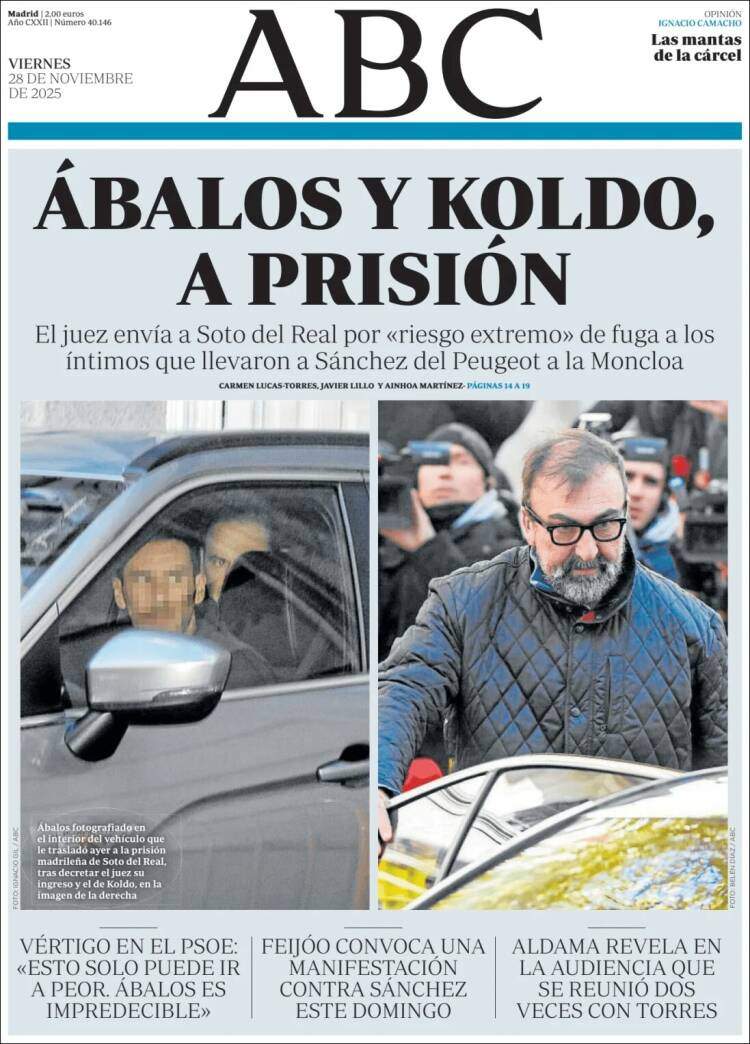 ABC, 28 novembre 2025