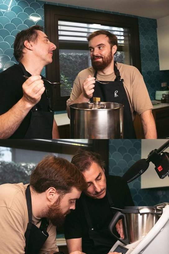 Roca con Ibai grabando el vídeo / Instagram