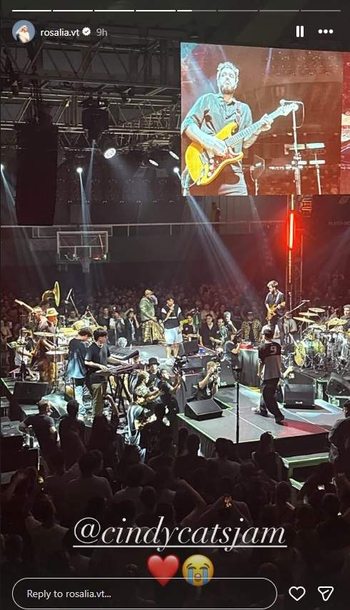 Storie de Rosalía a l'espectacle Cindy Cats a l'Argentina Instagram Storie de Rosalía a l'espectacle Cindy Cats a l'Argentina Instagram