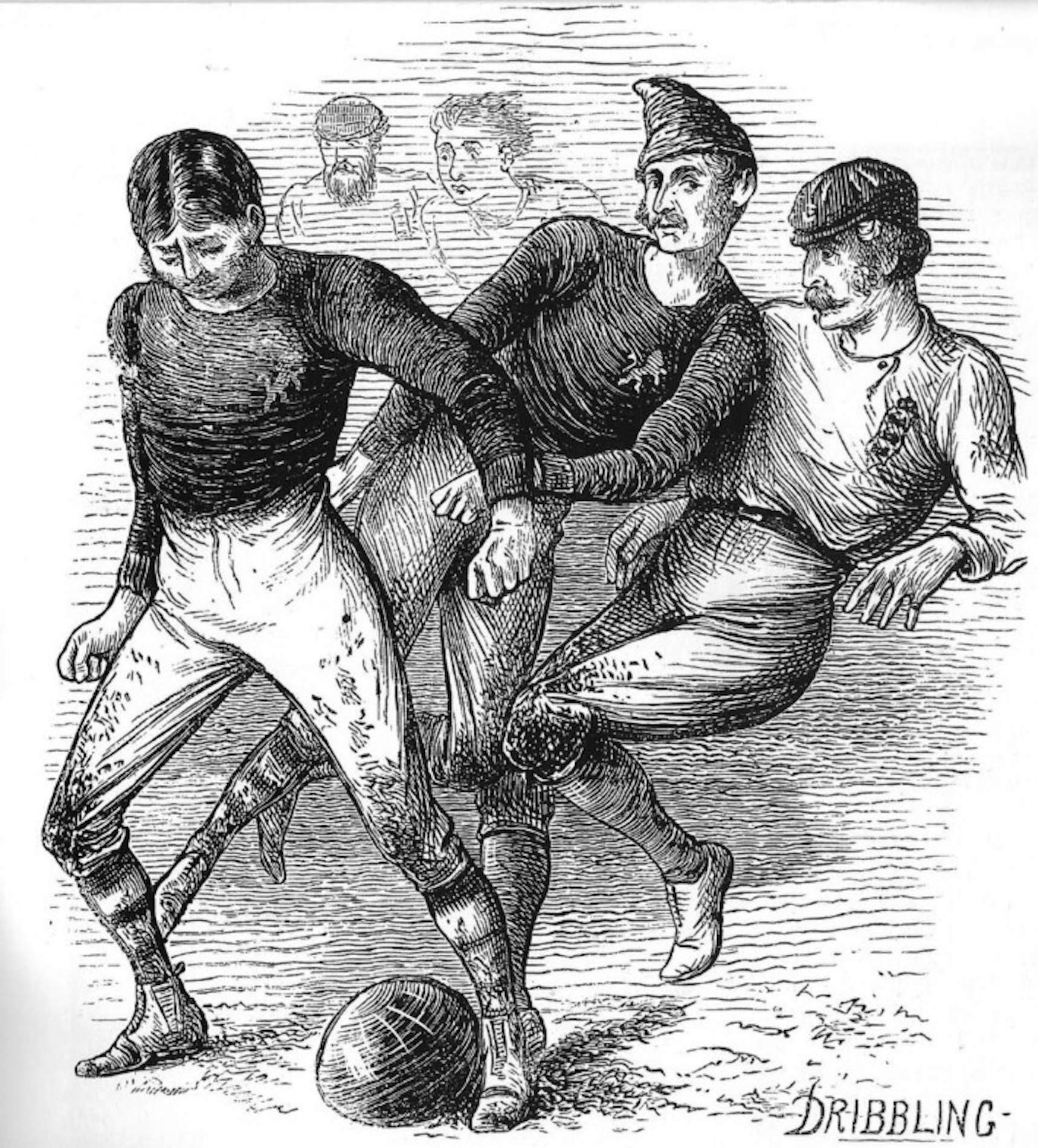 Escocia e Inglaterra juegan el primer partido internacional de la historia del fútbol