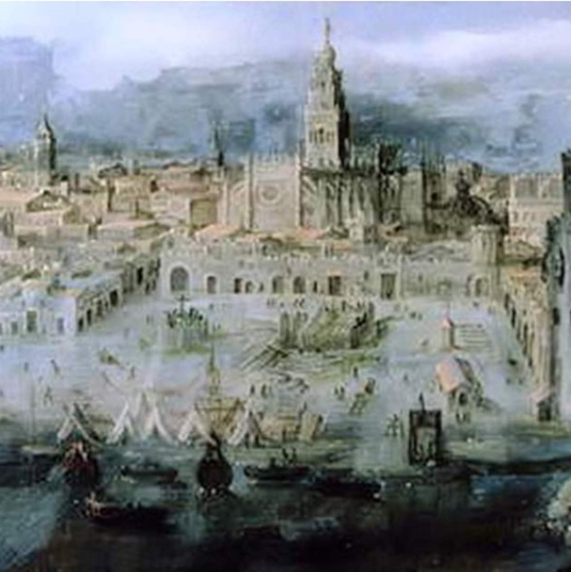 Representació de les drassanes de Sevilla (segle XVI). Font Wikimedia Commons Representació de les drassanes de Sevilla (segle XVI). Font Wikimedia Commons