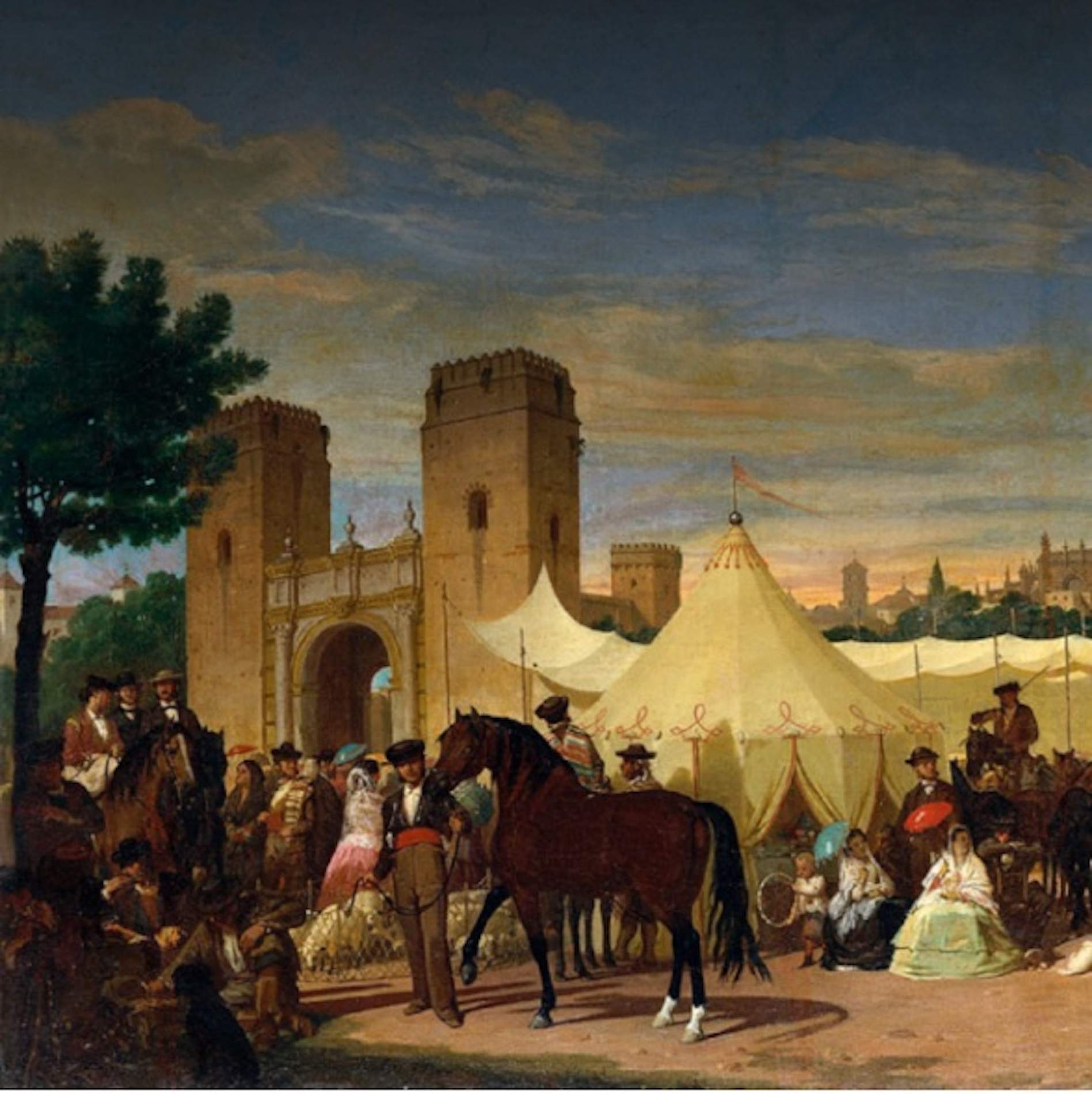 Representació de la Feria de Sevilla (segle XIX). Font Ajuntament de Sevilla Representació de la Feria de Sevilla (segle XIX). Font Ajuntament de Sevilla