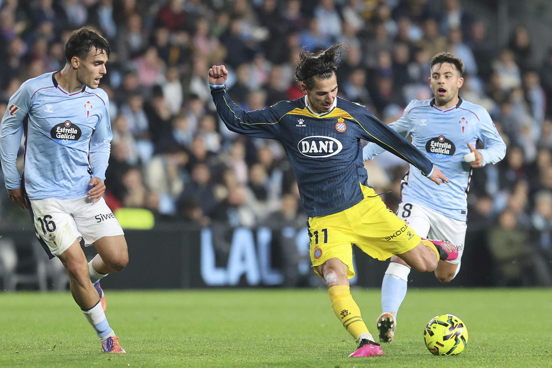 El Espanyol se impone al Celta con un gol de Kike García (0-1) y refuerza su lucha por Europa