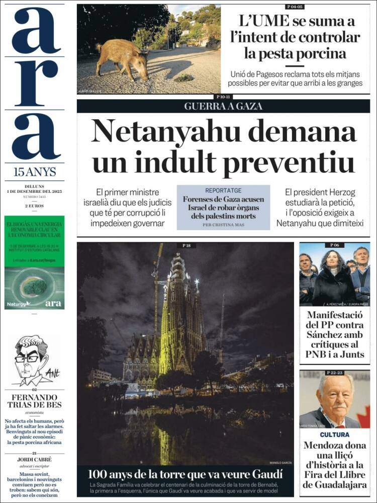 Ara, 1 desembre 2025 Ara, 1 desembre 2025